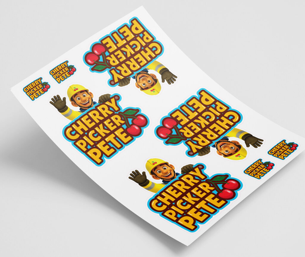 Cherry Town Team Large Stickers